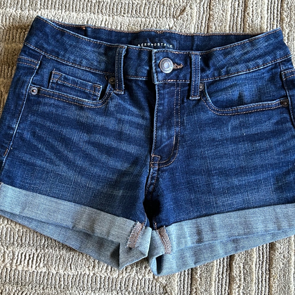 Aeropostale Dark Blue Jean Shorts